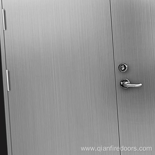 security fire rated double leaf stainless steel door